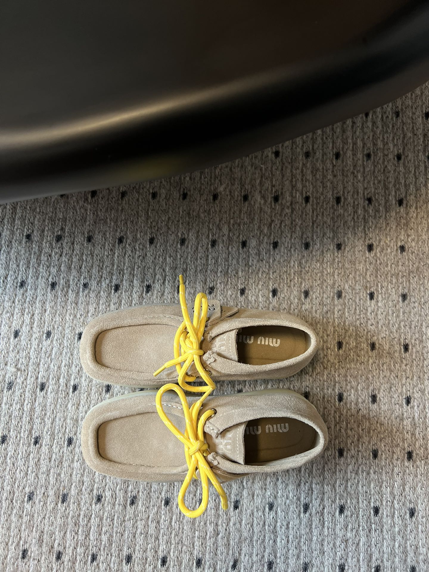 MIUMIU 26S CHUKKA BOOTS IN LIGHT BROWN SUEDE