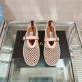 ALAIA BALLET FLATS IN NUDE BEIGE MESH