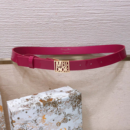 DIOR 26S BELT 25 MM IN PINK CALFSKIN 654109