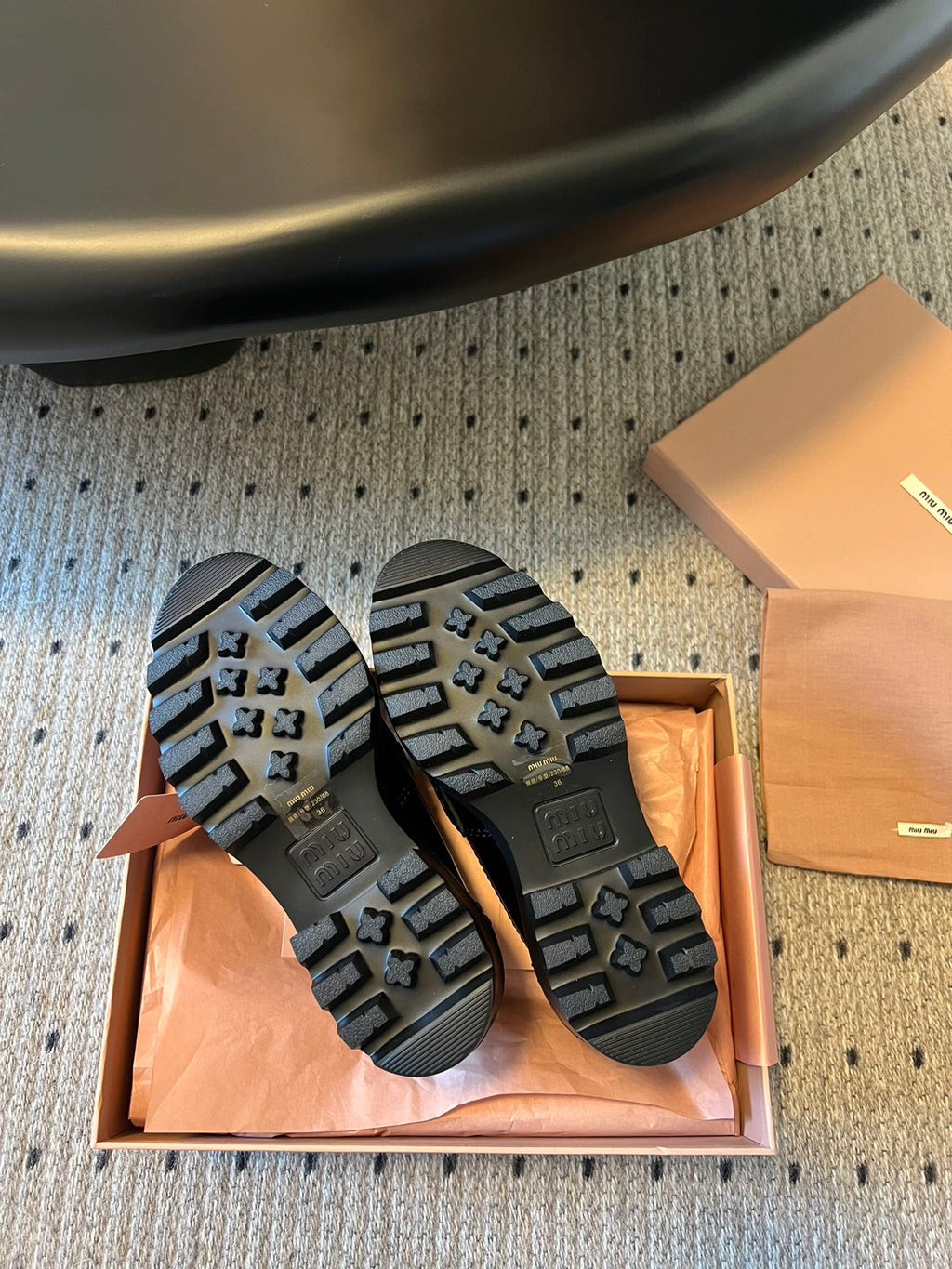 MIUMIU 26S PENNY LOAFERS IN BLACK SHINY CALFSKIN