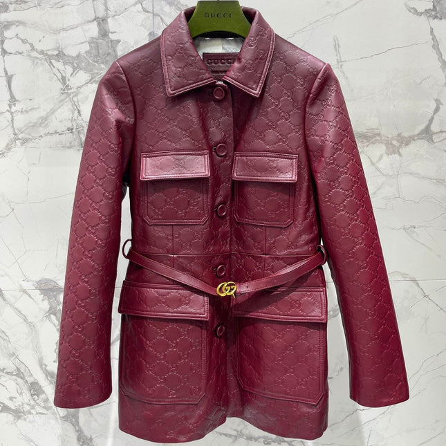 GUCCI 26S LEATHER JACKET 596