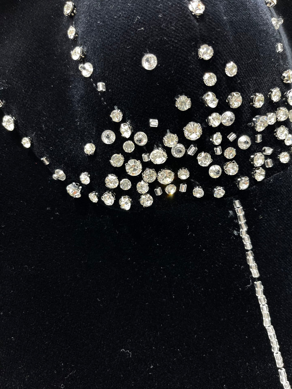 YSL 25S VELVET RHINESTONE DRESS STYLE 179