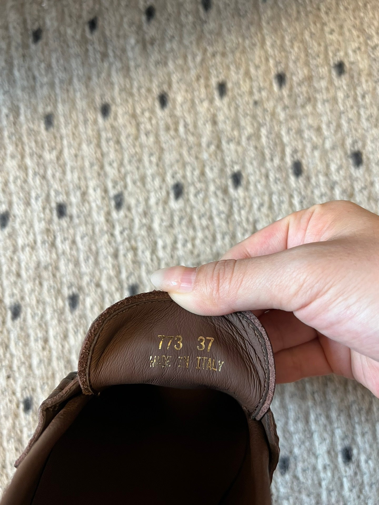 MIUMIU 26S PENNY LOAFERS IN BROWN CALFSKIN GOLD HARDWARE