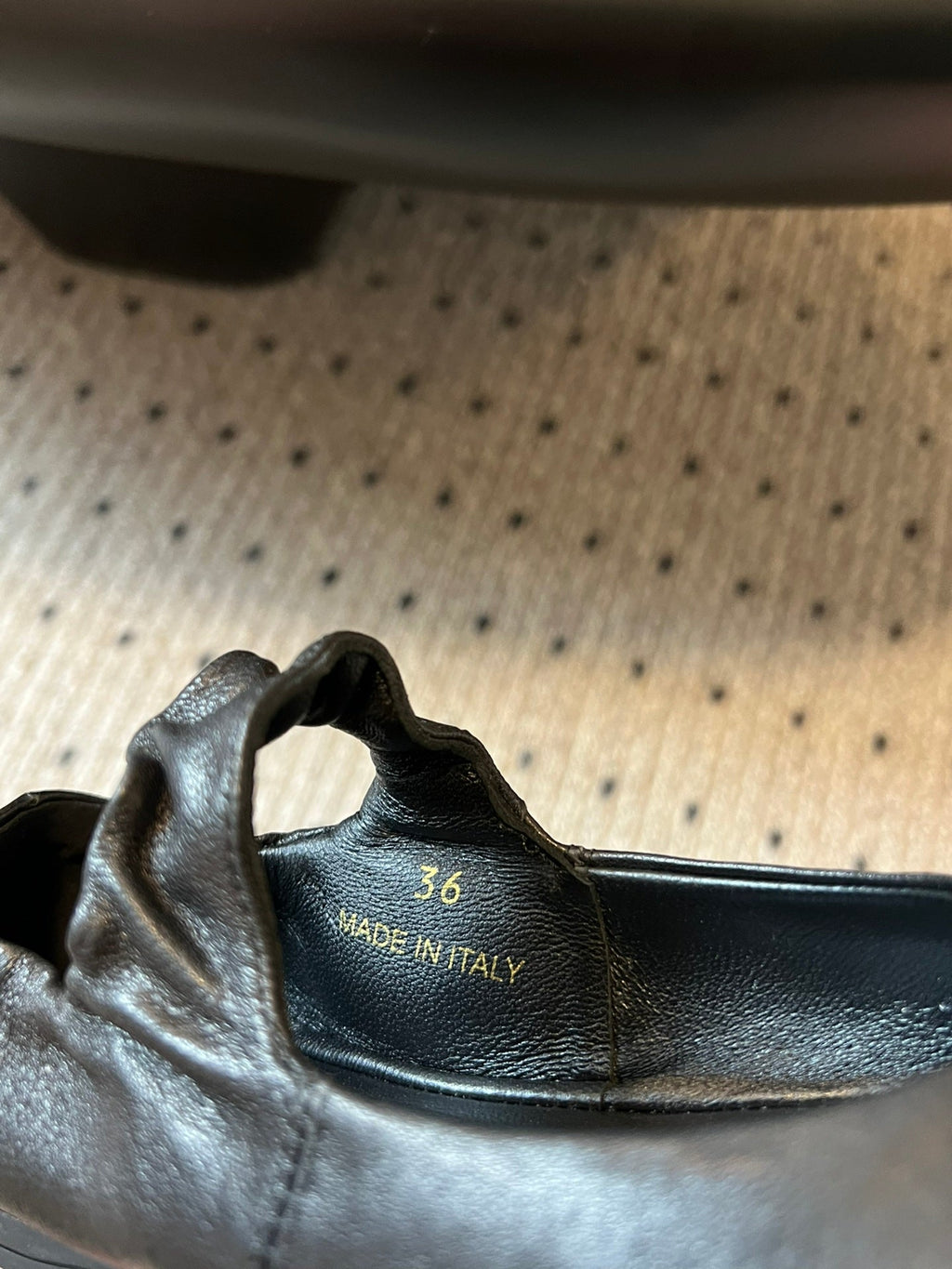 MIUMIU 26S BALLERINAS IN BLACK RUCHES NAPPA CALFSKIN