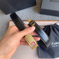 YSL 25S BELT 24 MM IN BLACK CALFSKIN STYLE 1 529687