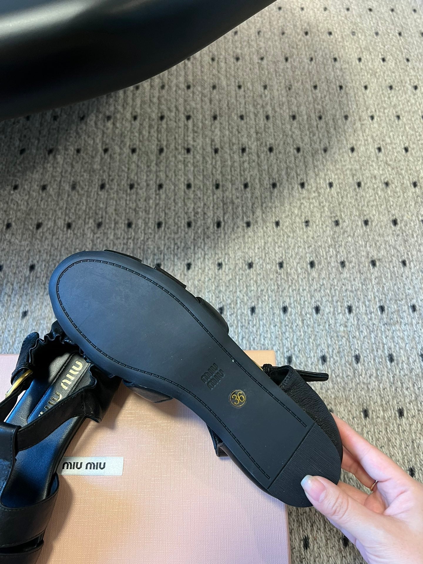 MIUMIU 26S FISHERMAN SANDALS IN BLACK RUCHES NAPPA CALFSKIN
