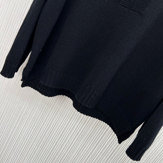 VALENTINO 26S LONG-SLEEVE KNIT SWEATER 445