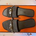 GIULIA FLAT SANDAL IN MOCHA BROWN SUEDE