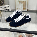 MIUMIU 26S SNEAKERS IN BLUE BLACK SUEDE