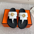 HM 26S JOYCE SANDAL IN WHITE CALFSKIN