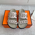 HM 26S EXTRA SANDAL IN NUDE CALFSKIN AND SUEDE