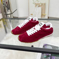 MIUMIU 26S SNEAKERS IN WINE RED SUEDE