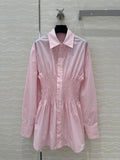 PRADA PREMIUM SHIRT DRESS WITH WAISTED DESIGN 276303