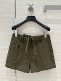 PRADA FASHION MOSS GREEN SHORTS 263938