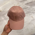 MIUMIU BASEBALL CAP IN MELON PINK FABRIC EMBROIDERED LOGO STYLE 4