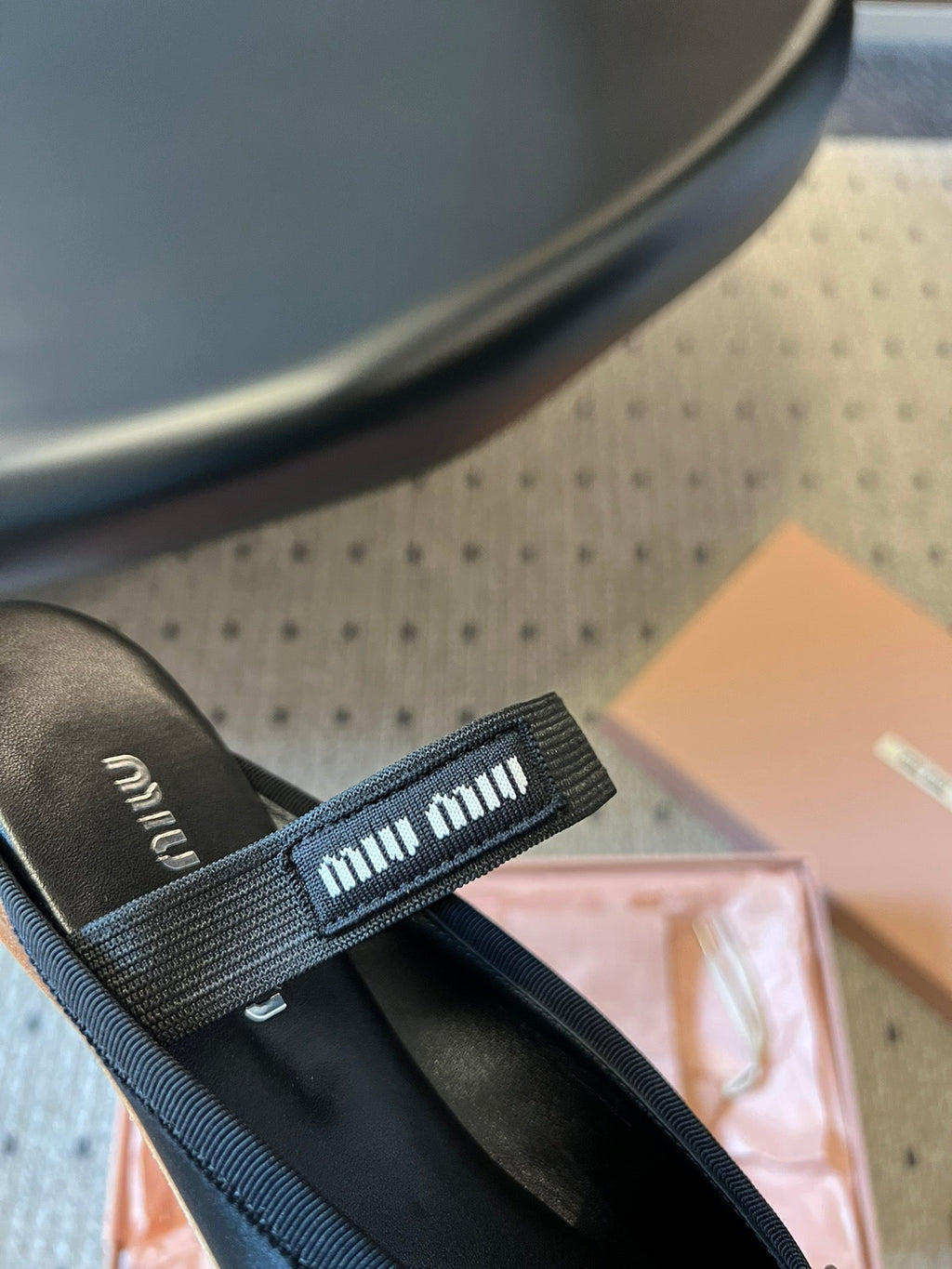 MIUMIU 26S BALLET MULES IN BLACK SATIN WITH BOW