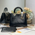 DIOR 26S TOUJOURS BAG 28 IN BLACK CALFSKIN