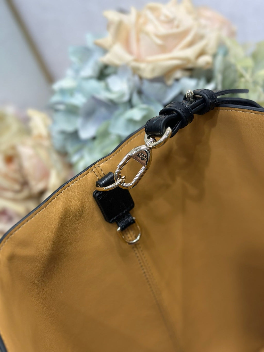 DIOR 26S TOUJOURS BAG 37 IN BLACK OSTRICH