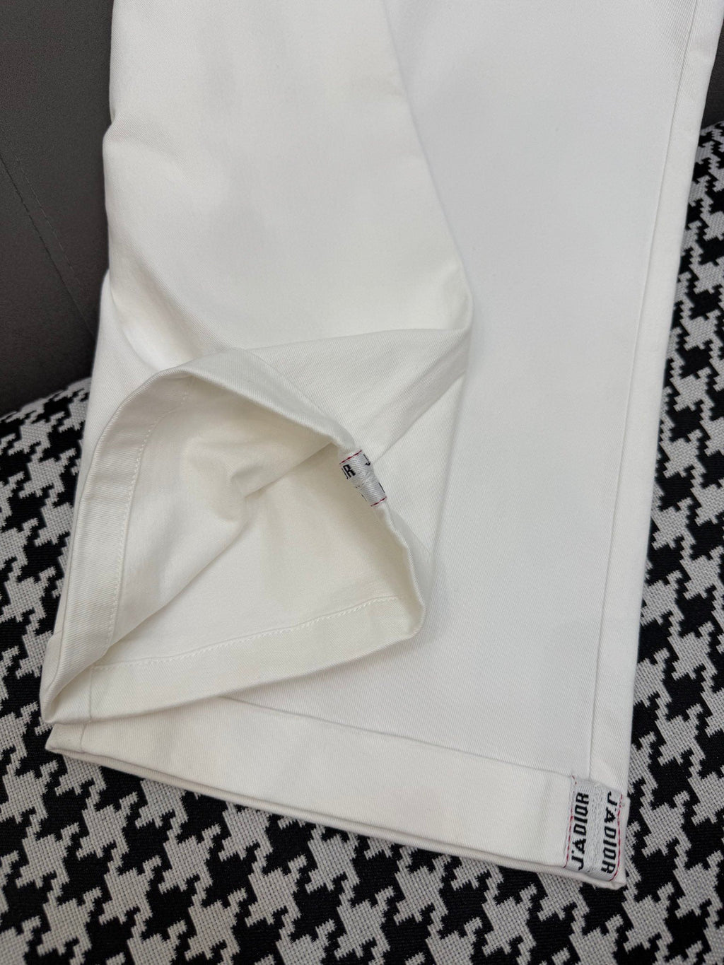 DIOR WHITE STRAIGHT-LEG JEANS