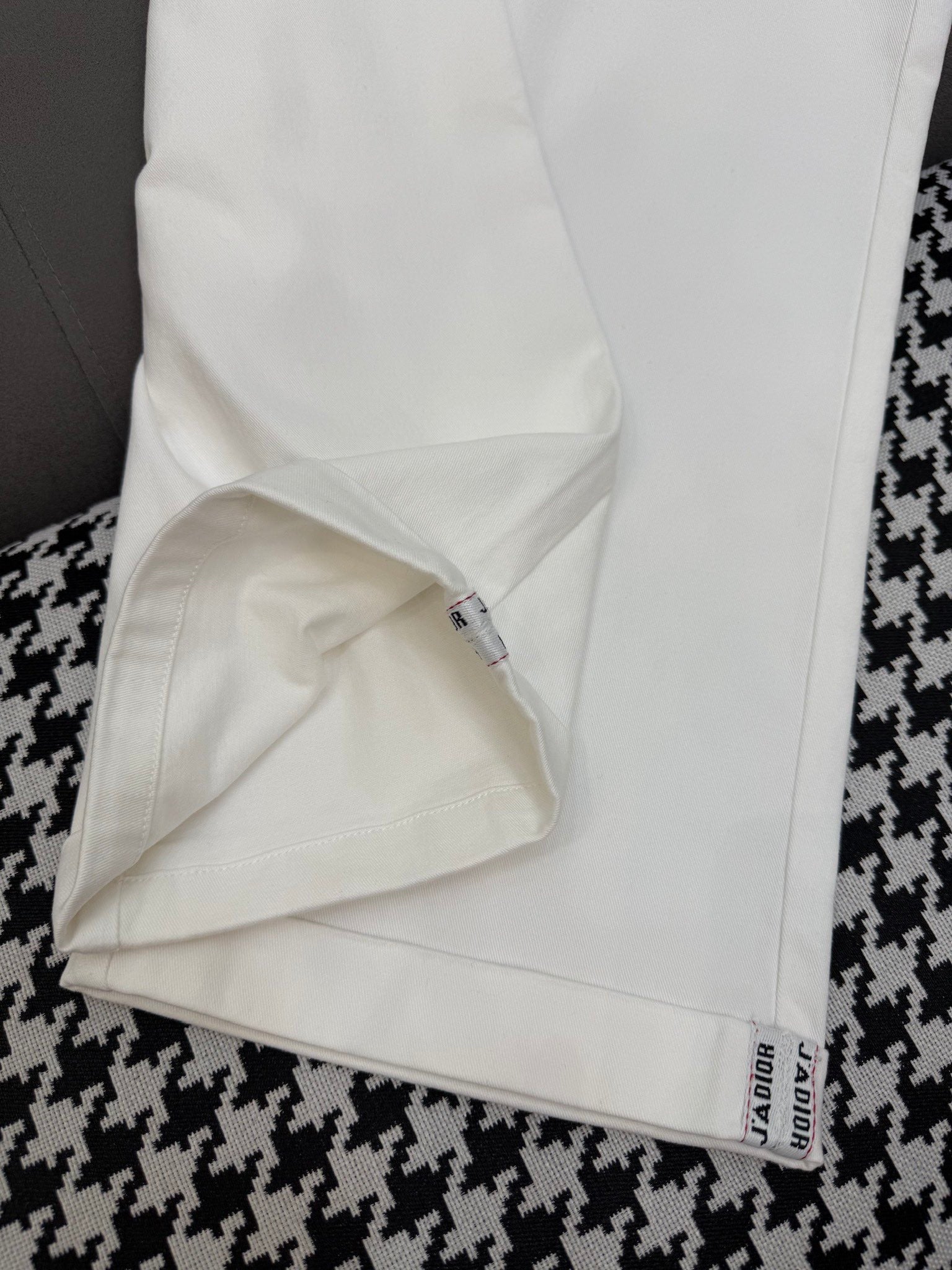 DIOR WHITE STRAIGHT-LEG JEANS
