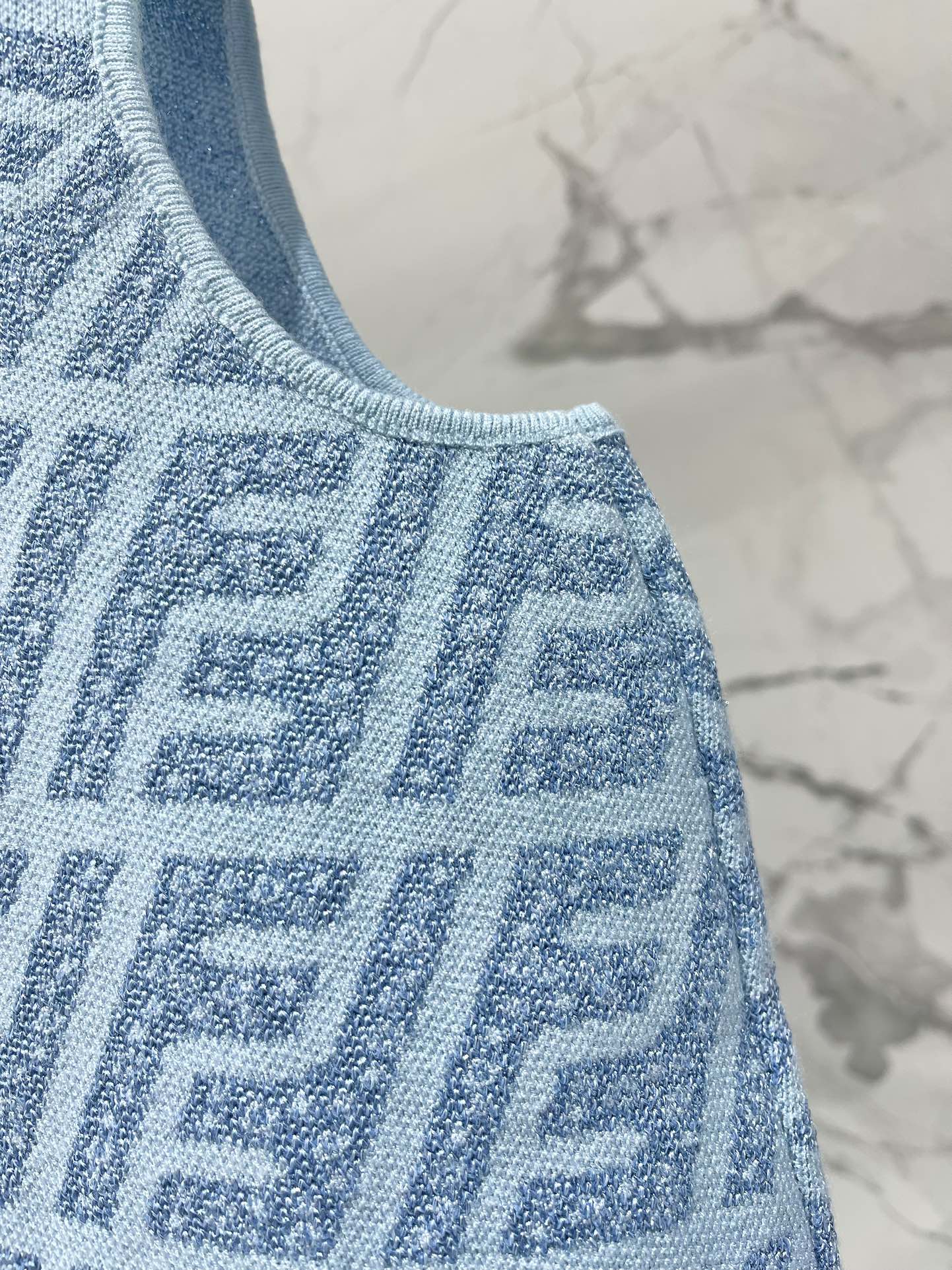 FEND 25S JACQUARD KNIT VEST 264229