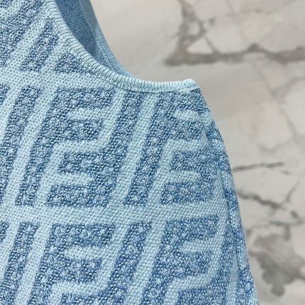 FENDI 25S JACQUARD KNIT VEST 264229