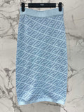 FEND 25S JACQUARD KNIT DRESS 264230