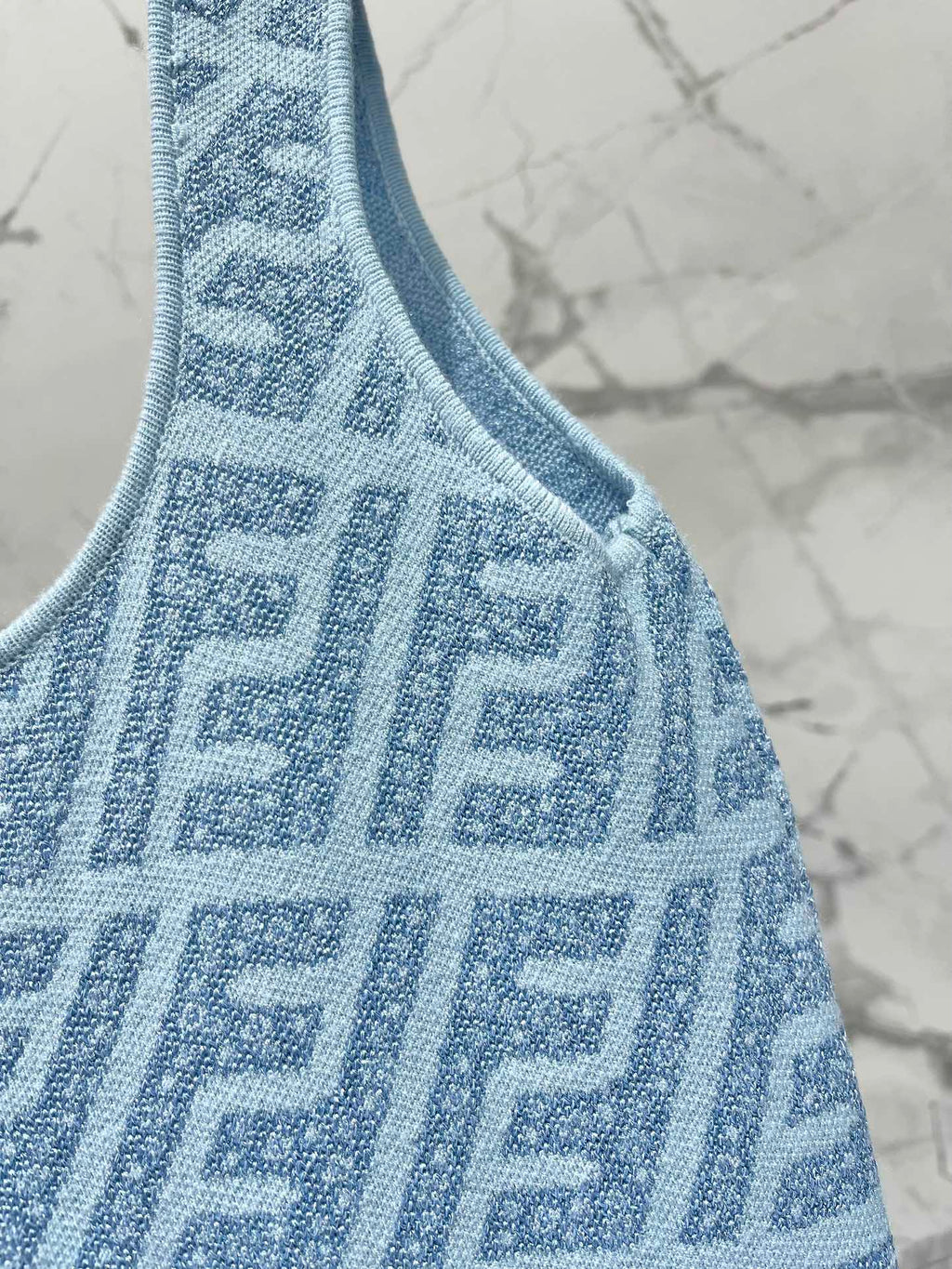 FEND 25S JACQUARD KNITTED VEST DRESS 264233