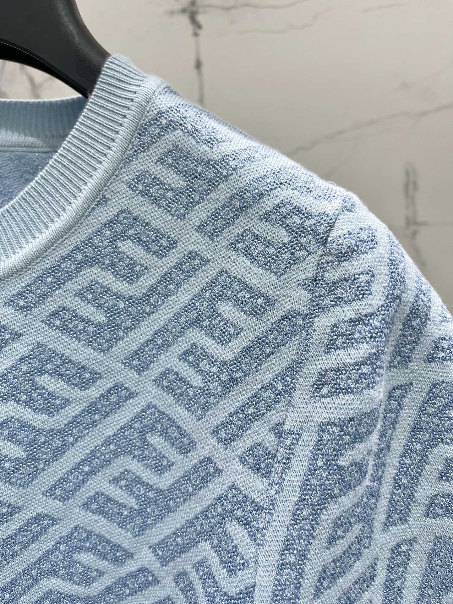 FEND 25S JACQUARD KNIT SHORT SLEEVES 264231