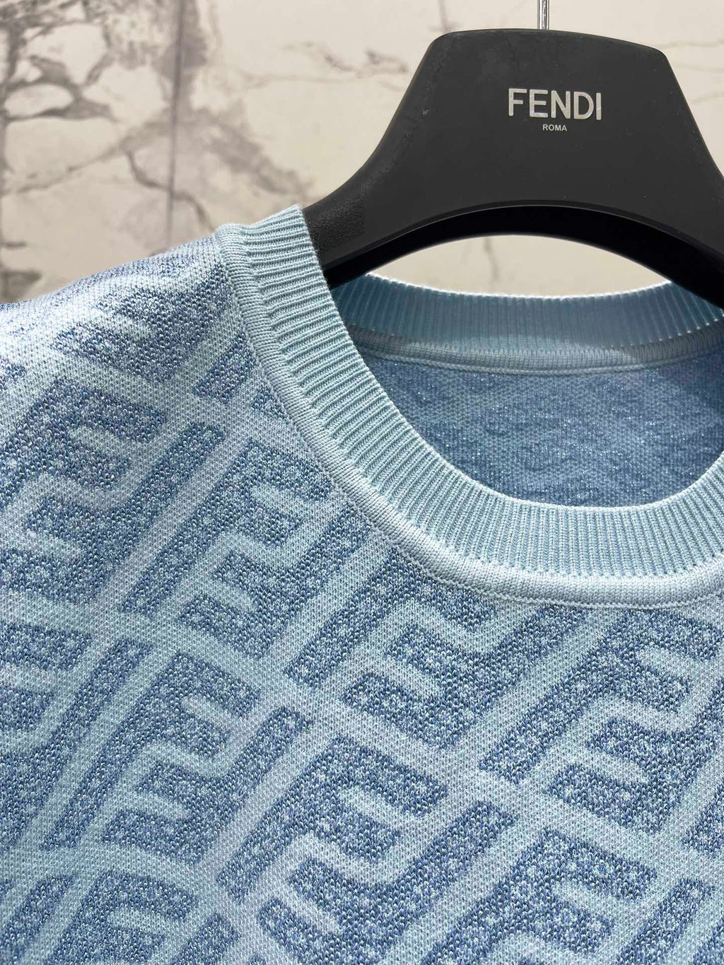 FEND 25S JACQUARD KNIT SHORT SLEEVES 264231