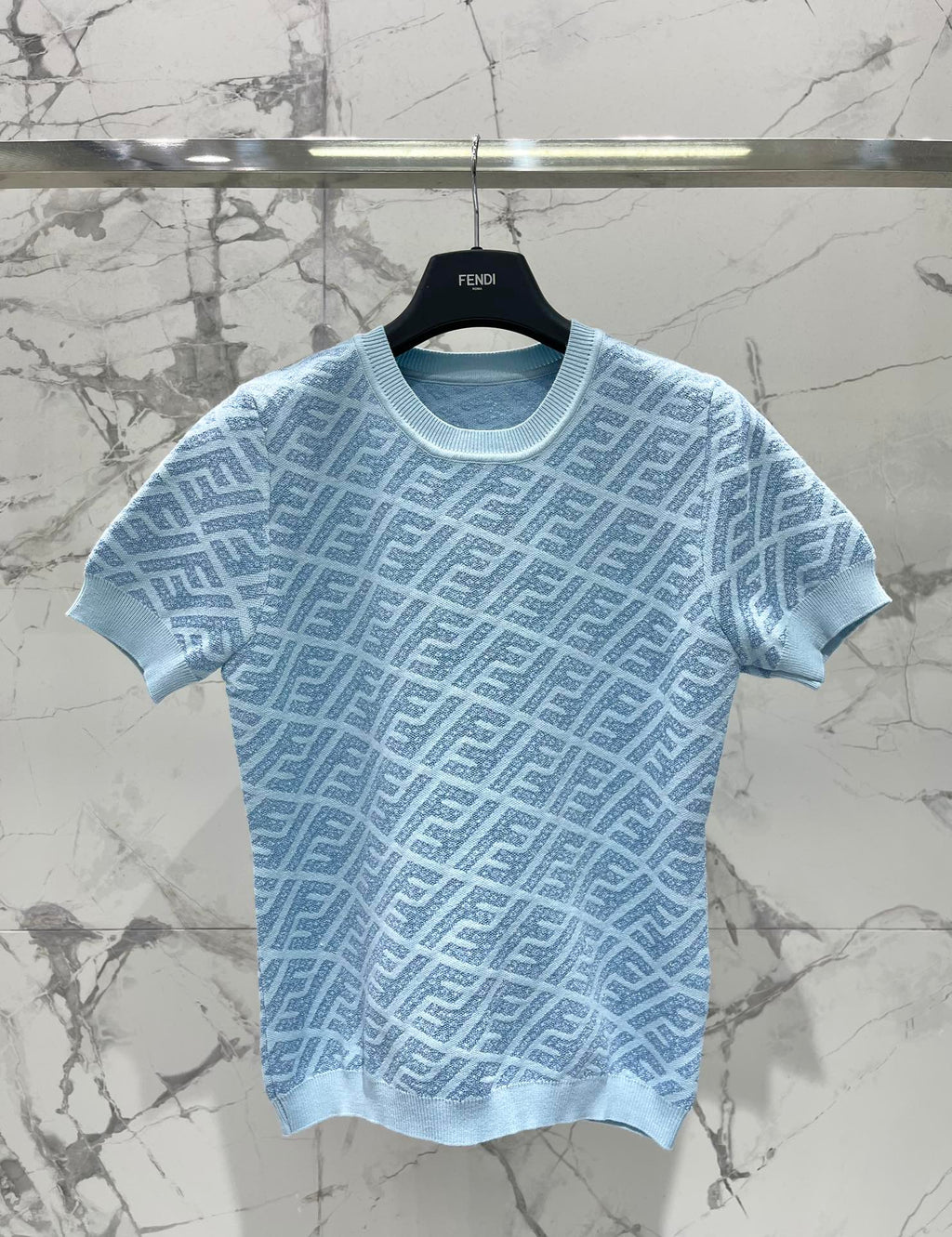 FEND 25S JACQUARD KNIT SHORT SLEEVES 264231