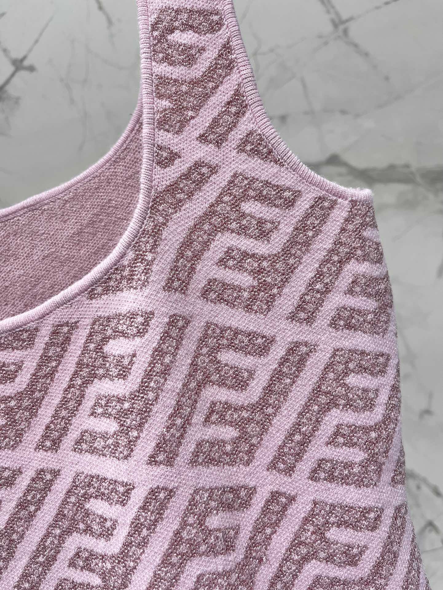 FEND 25S JACQUARD KNIT VEST 264235
