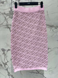 FEND 25S JACQUARD KNIT DRESS 264236