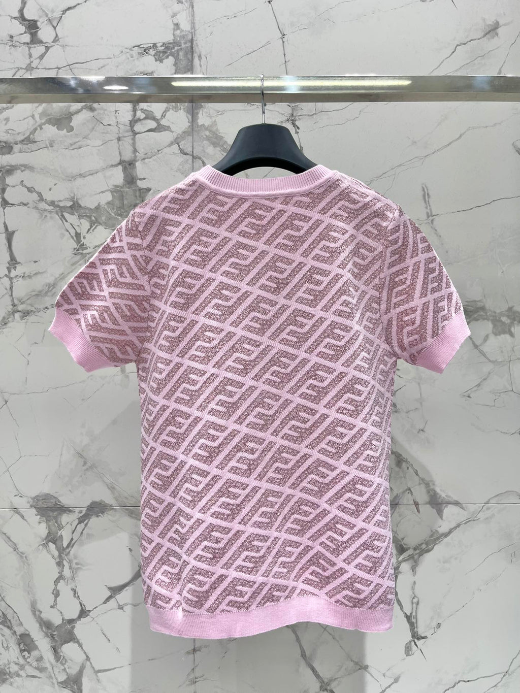 FEND 25S JACQUARD KNIT SHORT SLEEVES 264237