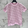 FEND 25S JACQUARD KNIT SHORT SLEEVES 264237