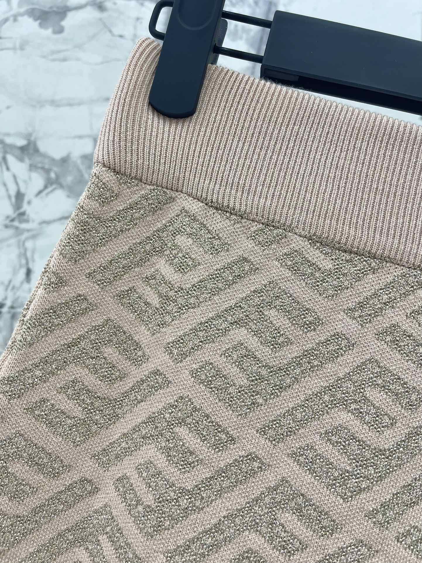 FEND 25S JACQUARD KNIT DRESS 264022