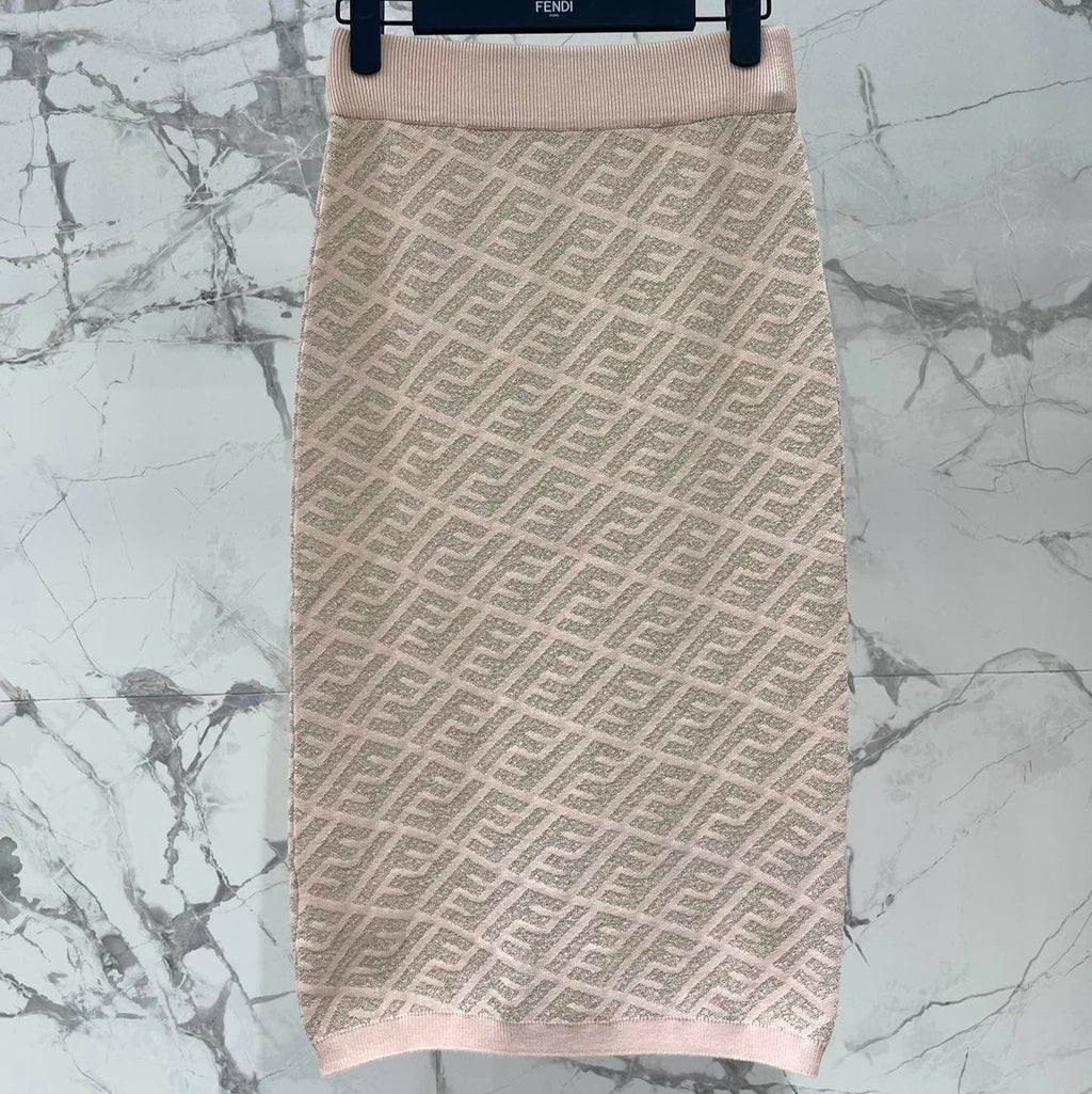 FEND 25S JACQUARD KNIT DRESS 264022