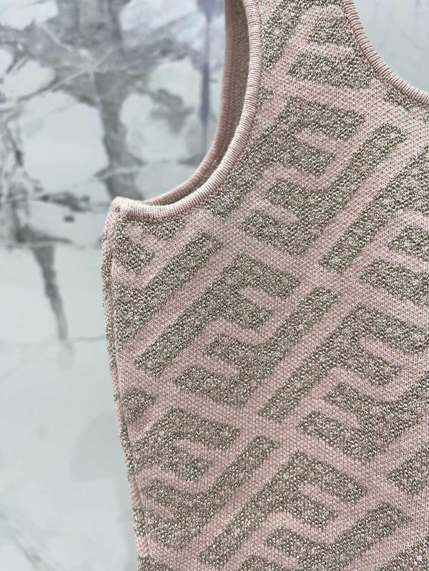 FEND 25S JACQUARD KNIT VEST 264023