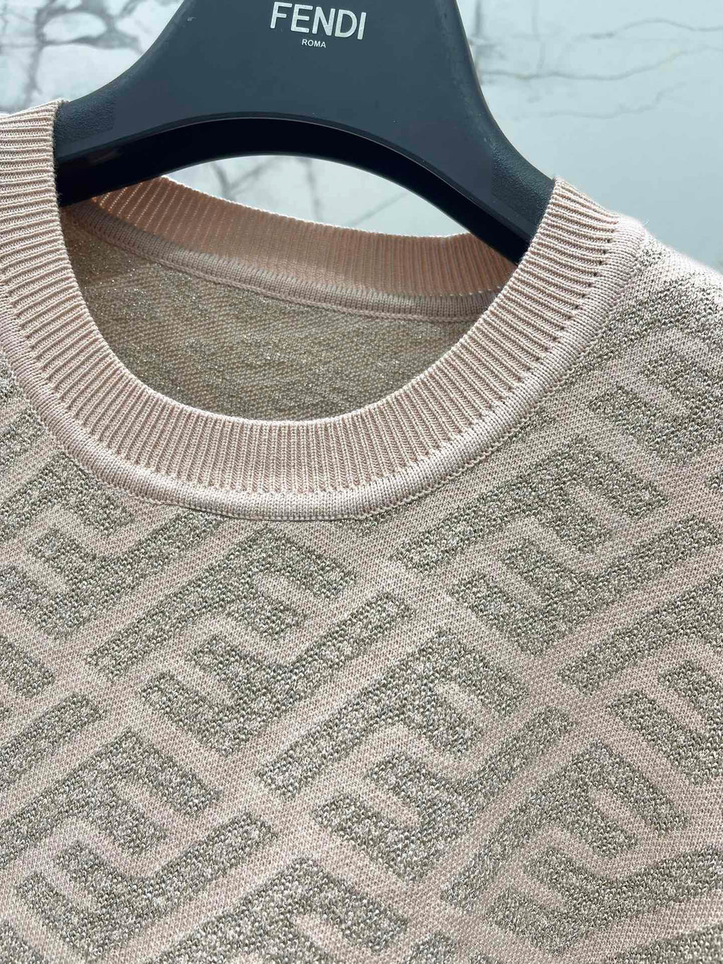 FEND 25S JACQUARD KNIT SHORT SLEEVES 264021