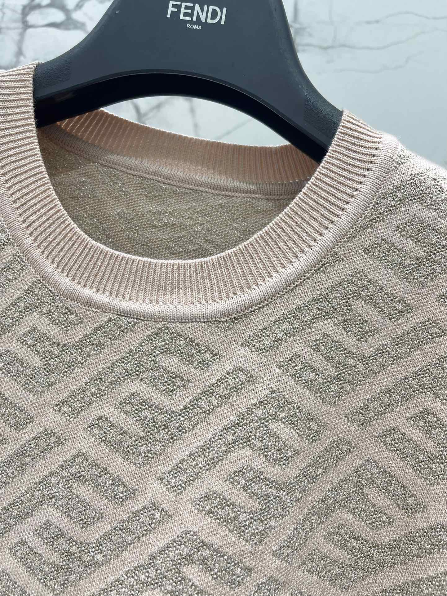 FEND 25S JACQUARD KNIT SHORT SLEEVES 264021