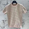 FEND 25S JACQUARD KNIT SHORT SLEEVES 264021