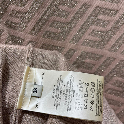 FEND 25S SHORT SLEEVE JACQUARD KNIT LAPEL 264020