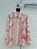 VERSACE SILK SHIRT WITH CORAL PRINT 263971