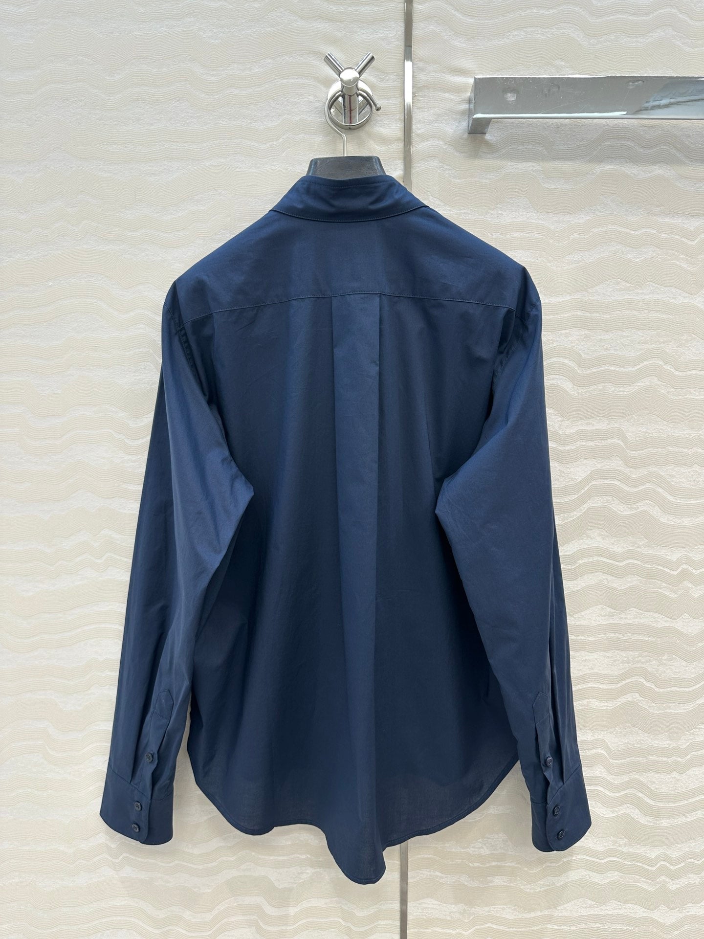 THE ROW CLASSIC NAVY COTTON SHIRT