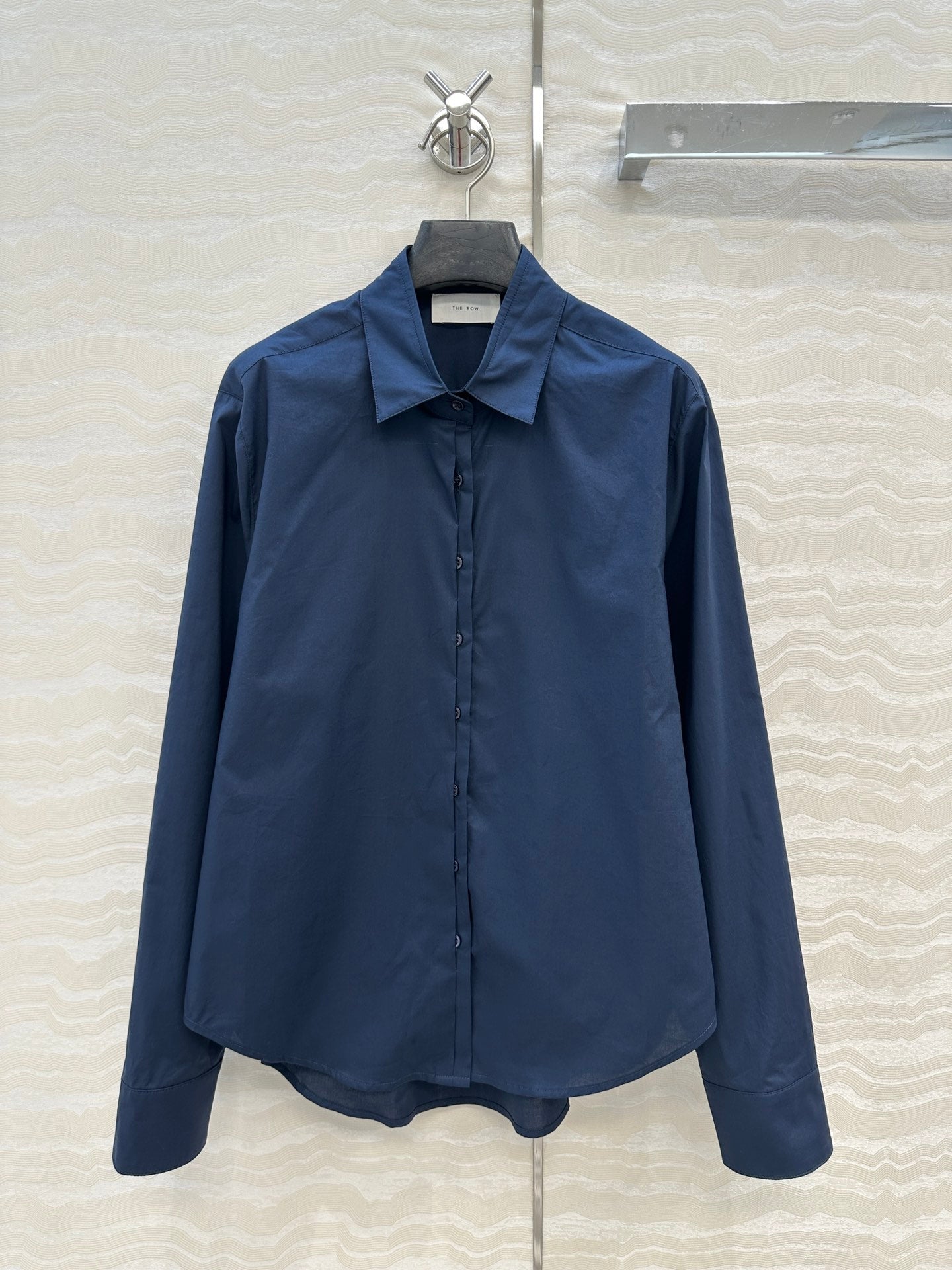 THE ROW CLASSIC NAVY COTTON SHIRT
