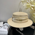 MIUMIU STRAW HAT IN LIGHT BEIGE WITH RHINESTONE EMBELLISHED
