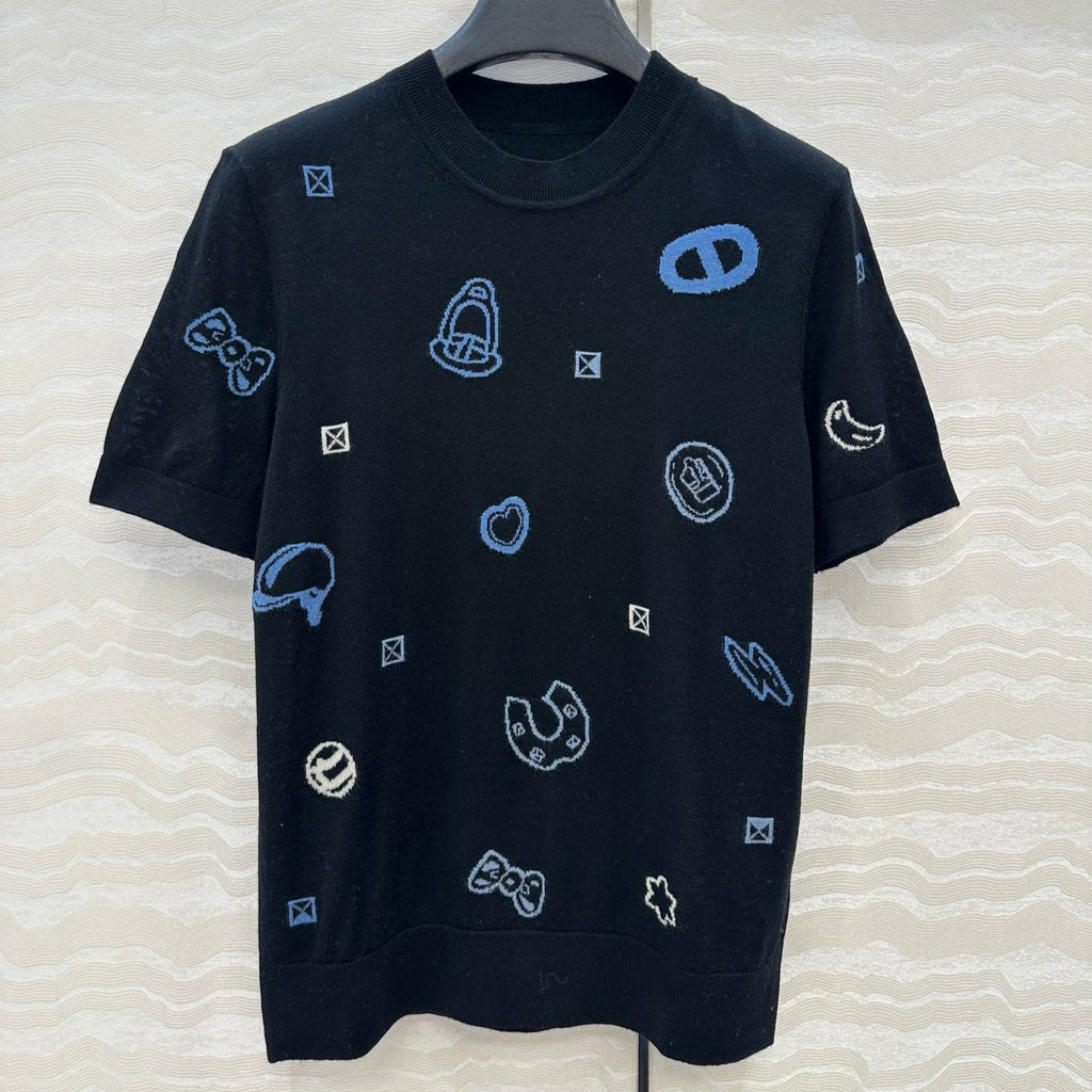 HERMES SHORT SLEEVE JACQUARD T-SHIRT 276209