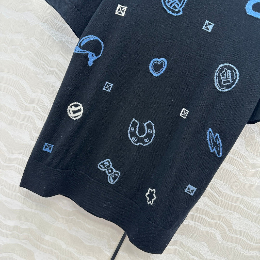 HERMES SHORT SLEEVE JACQUARD T-SHIRT 276209