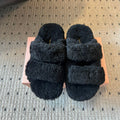MIUMIU 26S SHEEPSKIN SLIPPERS IN BLACK