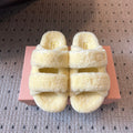 MIUMIU 26S SHEEPSKIN SLIPPERS IN LIGHT BEIGE